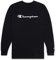 Champion Men's Big and Tall Classic Jersey Long Sleeve Script T-Shirt Champion Black XLT