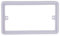 Schneider Electric Lisse White Moulded - Double Socket Spacer, GGBLSPC2, White, Pack of 5