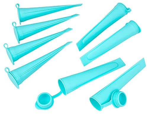 bremermann Heladera de silicona, Molde Helados, 8 unidades, para helados de 1,2 cm de diámetro
