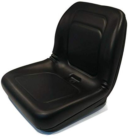 The ROP Shop | Siège à dossier haut noir pour tondeuse à gazon Kubota ZD221, ZD323, ZD326, ZG227, ZG327 ZTR