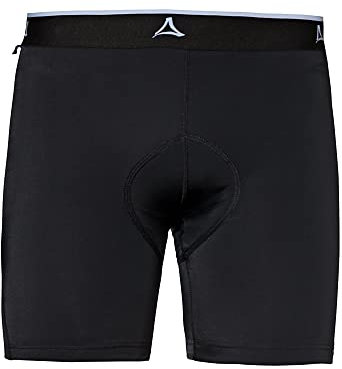 Schöffel Herren Skin Pants 2h M, atmungsaktive Radhose mit Polster und 4-Wege-Stretch, Fahrrad Unterhosen mit bakteriostatischer Silbernitrat-Behandlung, black, 46