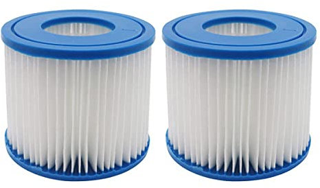 WuYan Schwimmbadfilter für Bestway Typ I, Ersatz-Filterkartusche für Lay-Z-Spa – Miami Vegas Palm Springs Paris, 2 Stück