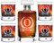 AIGAT Individuell Gravierte Personalisierte Whiskey Karaffe 700ml mit + 4 Whiskey Gläser 270ml