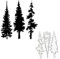 3 Stück Weihnachtsbaum-Metall-Stanzformen, Tannenbaum, Pflanzenrahmen, Stanzschablonen für DIY, Scrapbooking, Foto, dekorative Prägepapier-Stanzformen für Scrapbooking, Kartenherstellung