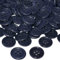 AERZETIX - C56515 - Satz von 100 Knöpfe zum nähen runden Ø15x3 mm mit 4 löchern - farbe indigoblau dunkel 24L L24 - aus kunststoff - öffnung 2 mm - kurzwaren nähen kleidung mode stricken decoration