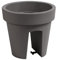 Jardinière de Balcon Ovale - 24,5 cm - 5 l - Pierre Grise