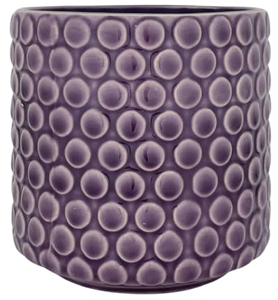Nordring Dotty - Vaso vintage per piante, in ceramica, diametro 12,5 cm, colore: Viola