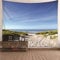 ANAZOZ Wandteppich Meer Strand, Wandteppiche Groß 240x220cm Wandbehang Wohnzimmer Muster mit Meerblick