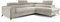 ALTDECOR Ecksofa rechts mit Schlaffunktion und Bettkasten mit Gasdruckfeder, Polstercouch in L-Form rechts angeordnet, rückenecht gepolstert, ideal als Gästebett - LAUREN 276x191x90 cm Beige