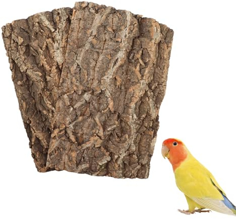 2 Pack 16 x 12 Inch 100% Natural Cork Perch, Bird Cork Seat Boards, Birdcage Bark Decor Accessories for Birds Parakeets Budgie Parrot Cockatiel Hamster Guinea Pig Rat