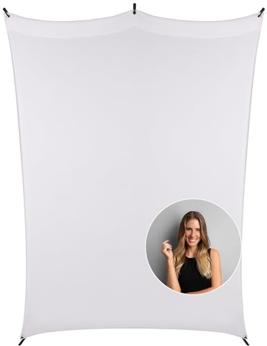 Fotohintergrund Weiß 2,1 x 1,5 m, Rollei X-Drop Hintergrund Fotografie Faltbare Waschbares Polyester für Fotostudio Portrait Produktfotografie, Fotohintergrund-Hintergrund-Fotografie-Weiß