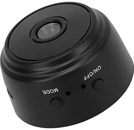 Mini Camera, 1080P HD Lens 150 Degree Wide Angle Camera, Night Vision, Motion Detection, WiFi Wireless Real Time Monitor Camera Built in 240mAh Battery, for Home Ofiice Courtyard (Black)