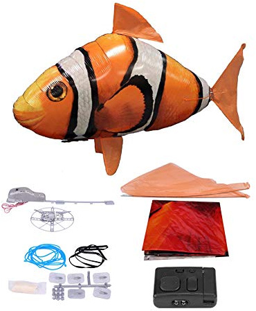 Fauitay RC aufblasbarer Hai, ferngesteuert, aufblasbar, Spielzeug Hai, Clownfisch, Kinder, (Clownfisch, Orange)