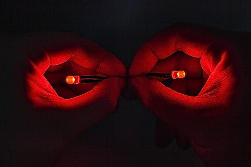 mlnyitus 2 Pcs Red Superhero Halloween Glowing LED Light Kit, RGB Helmet Decoration for Cosplay Mask Light Eyes DIY Projects Soft Light Beads Battery Not Included