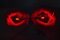 mlnyitus 2 Pcs Red Superhero Halloween Glowing LED Light Kit, RGB Helmet Decoration for Cosplay Mask Light Eyes DIY Projects Soft Light Beads Battery Not Included