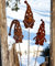 Terma Stahldesign XXL Rost Wichtel Winterzwerg Made in Germany Gartenstecker herbstdeko Outdoor Weihnachten stecker winterdekoblumenstecker Weihnachtswichtel roststecker Winter