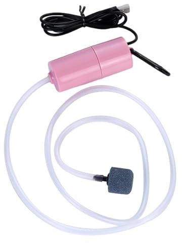 USB Aquarium Pumpen - Geräuscharme Wiederaufladbare USB Luftpumpe für Fischbecken - Aquarium Luftpumpe Zubehör für, Haus, Fahrzeug, Fischmarkt, LKW Teksome