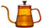 Kaffeekanne Kaffeekessel, Kaffeekanne mit langer Öffnung, Schwanenhals, dünne Öffnung, Wasserkocher for Brauer, handgefertigt, Kaffeemaschine, Glastropfkessel (350 ml/600 ml) für Zuhause, Küche ( Colo