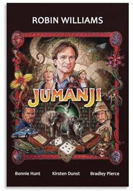 LIANGSHUANG Jumanji-Poster, Wandkunst, Leinwandbild, Bild, Wohnzimmer, Dekoration, Zuhause, 20 x 30 cm