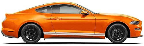 Karosserie Kofferraum Dekoration Aufkleber Taille Linien Aufkleber Tür Seitendekor Aufkleber für Ford Mustang 2015-2023,B-White