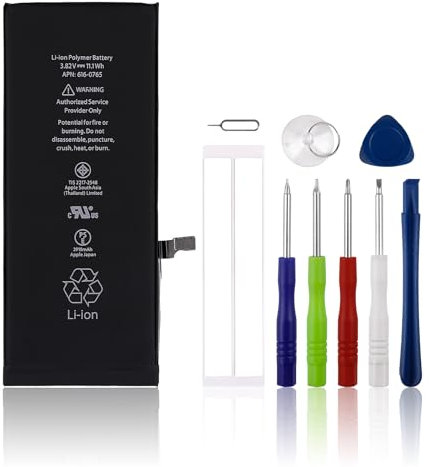 SwarKing Batteria di ricambio 616-0765, compatibile con iP-ho-ne 6 Plus A1522, A1524, A1593 con strumenti