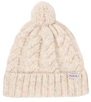 Ragwear Damen Strickmütze Beanie JANUSA Warme modische gestrickte Bommelmütze Winter Mütze