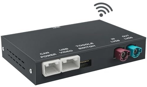 CARabc Wireless CarPlay & Android Auto für BMW 3/4/5/6/7 Serie, X1, X3, X4, X5, X6 (2012-2016) mit NBT System, CarPlay Retrofit Kit Decoder, Unterstützung für Mirrorlink, Video ansehen,Navigation.