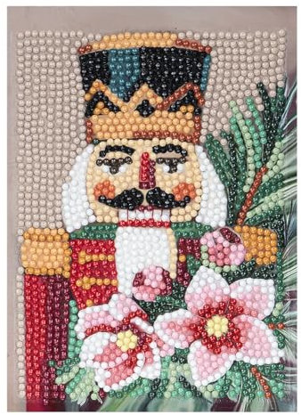 Ideen mit Herz Diamond Painting Card 11.5 cm x 16.5 cm 370 g/m² Full Surface Adhesive (Nutcracker)