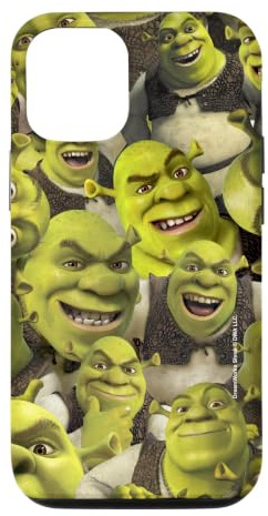 Hülle für iPhone 12/12 Pro Shrek Cool Epic All Shrek Faces Collage Logo