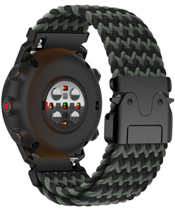DINGK Uhrenarmband Kompatibel mit Polar Vantage V3, Elastisches Nylon Geflochtenes Sportarmband für Damen Herren, Armband für Polar Vantage V3, 12