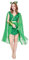 EraSpooky Costume da dea della natura da donna per adulti Poison Ivy Villain Size M