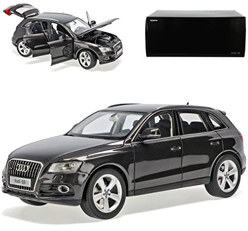 alles-meine.de GmbH A*u*d*i Q5 S-Line Lava Grau Modell Ab 2008 Ab Facelift 2012 1/18 Kyosho Modell Auto mit individiuellem Wunschkennzeichen