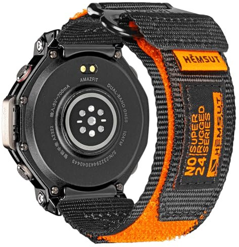 torbollo Bracelet de montre compatible avec Amazfit T-Rex 3, bracelet de montre en nylon robuste, bracelet de remplacement durable pour T-Rex 3, bracelets pour femmes et hommes