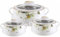Housetronics Insulated Casserole Dishes | Serving Dishes With Glass Lid | Stainless Steel Inner | Keep Food Warm | Thermal Food Container | Hot Pot | Set of 3 (1.0, 1.5 & 2.0 Litres)