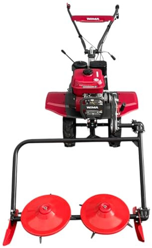 Kreiselmäher Mäher Benzinmotor 7PS Motor Hochgrasmäher Rasenmäher Wiesenmäher