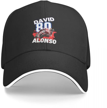 Windsoul klassisch David Nummer 80 Alonso Moto GP Racing Camping Baseballkappen für Herren High-end Männlich Strand Sonnenhut Snapback Cap Vielseitig