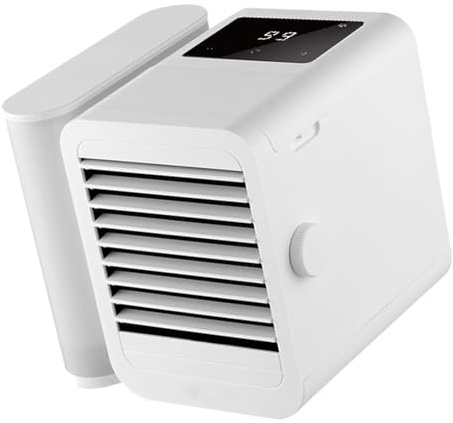 Yechiry Persönlicher USB-Luftkühler, Tragbare Klimaanlage, 1000-ml-Lüfter mit 1–99 Stufen Einstellbarer Windgeschwindigkeit, Ideal für Zimmer, Zuhause, Büro, Garage