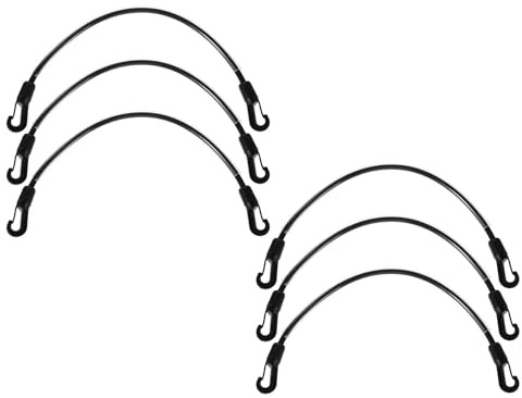 UPKOCH Elastische Beinschlaufen mit Doppelseitigen Clips für Pferdedecken 6 Stück im Winter aus Kunststoff und Nylon Verstellbar zur Verlängerung der Lebensdauer für Täglichen Gebrauch