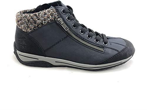 Rieker L5223 femme Botte tendance, Schwarz Pazfik Terra 05, 41 EU