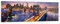 Panorama Bilder auf Glas 160x50cm Glasbild Usa amerika new york manhattan Groß XXL Wanddeko Bild im Glas Schlafzimmer Küche Wandbilder Dekoration Wohnzimmer Modern Wand Kunstdruck Art GAB160x50-2820