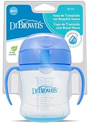 Dr. Brown's TC61001SPX 180ml Soft Mouth Transition Cup Assorted Colours