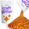 Hemway Craft Glitter - Copper | Fine Metallic Sequin Flakes for Resin & Epoxy Crafts | Supplies for Tumblers, Cards, Jewellery, Candle, Hair, Face, Body & Nail Art | 100 g