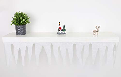 Christmas Concepts® 2m Glitter Icicle Snow Fringe - Perfekt für Kamine & Mantelstücke - Weihnachtsschmuck