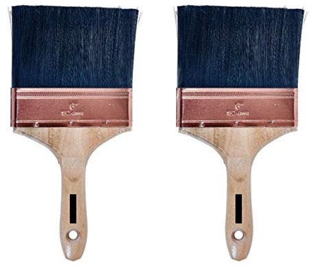 2 6 inch Professional Wall Paint Paper Pasting Brush Wooden Varnish Fence Paste
