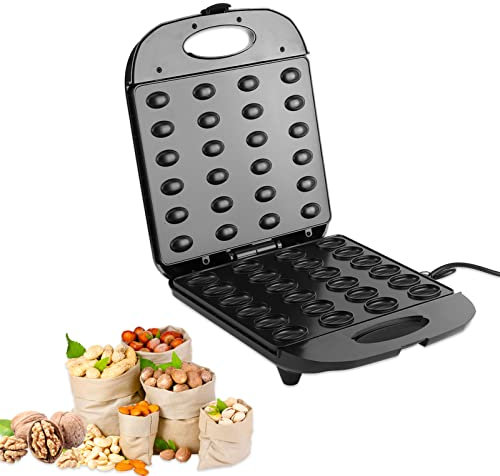 Machine à Biscuits aux Noix, 1400w Chauffage Double Face Machine à Gâteaux électrique aux Noix et aux Noix Machine à Petit-déjeuner Domestique, Antiadhésive, Machine à pour