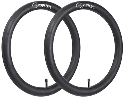 YunSCM 2PCS 54/64-305 Verdickung 16 Zoll Schlauch 16x2.10/2.50 AV32mm Ventil kompatibel 16 Zoll Fahrradschlauch/Kinderfahrrad/Elektrofahrrad Schlauch 16x2.10 16x2.125 16x2.25 16x2.35 16x2.40 16x2.50