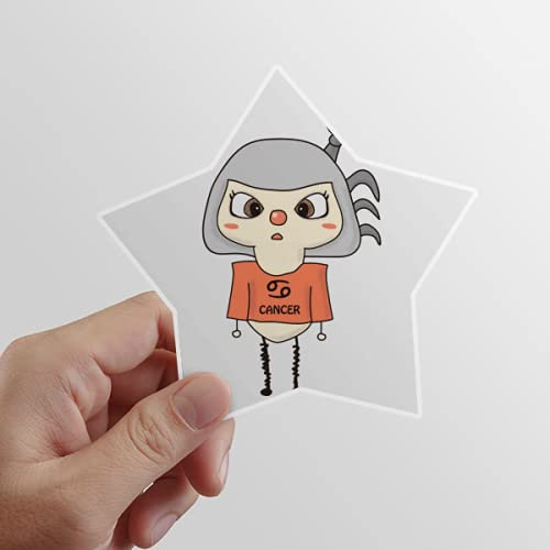 Beauty Gift Constellation Luck Tendency Cancer Moon UU Star Sticker Waterproof Vinyl Car Helm Decal