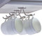 simpletome Mug Hooks Under Cabinet Coffee Cup Organizer Ceiling Storage Hanger for Office Cafe Bar Kitchen Utensils (3Pack, SUS304 Stainless Steel)