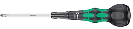 Wera 1850 PH2x100mm Black/Green Ball Grip Phillips Screwdriver 05007906001