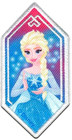 Disney © Frozen Die Eiskönigin Elsa 1 - Aufnäher, Bügelbild, Aufbügler, Applikationen, Patches, Flicken, Zum Aufbügeln, Größe: 8,5 x 4,2 cm